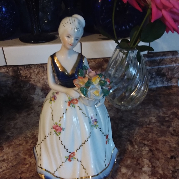 KPM Berlin Accents Kpm Lady Figurine Holding Flowers Poshmark